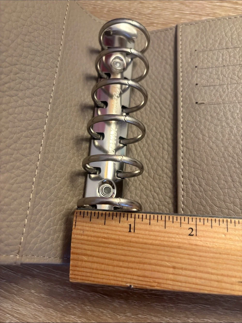 Filofax Norfolk Pocket Rings Leather Organizer NEW Taupe Leather